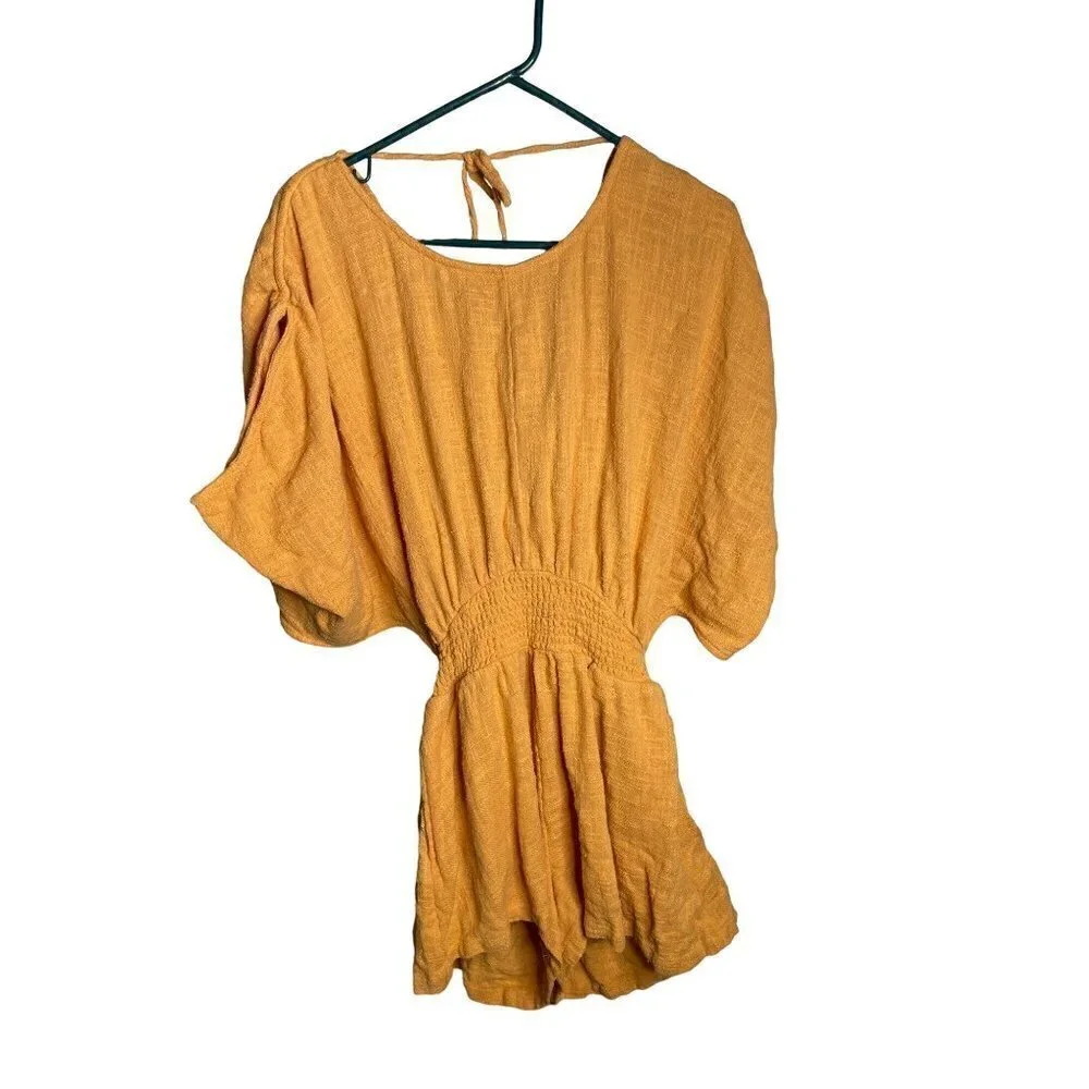 Free People Pietro Romper Suntan Womens Size XS